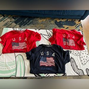 OLD NAVY Graphic USA T-Shirt 3 Pack Bundle. Good Condition.